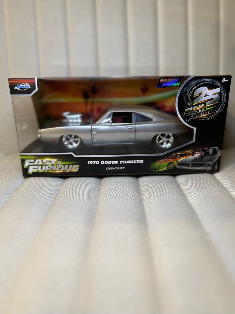 Fast & Furious 1970 Dodge Charger Die-Cast Car - Jada Toys Silver